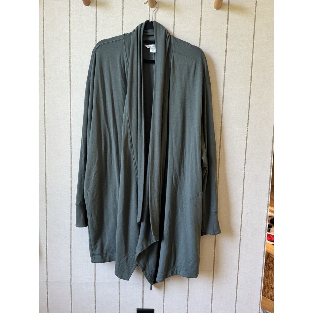 Athleta Pranayama Restore Wrap Cardigan Elm Rib Green Women’s 3X